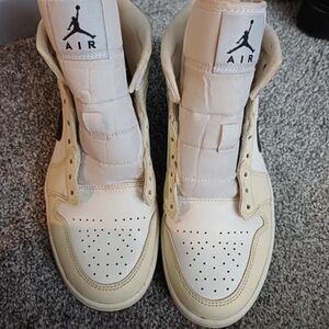 Jordan Women's Sneakers in Cream and White